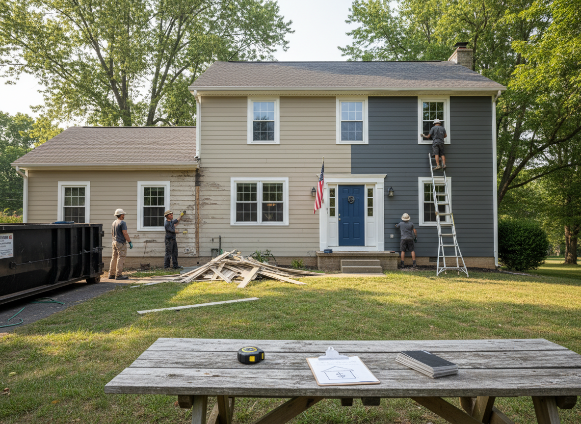 Siding contractor in Verona