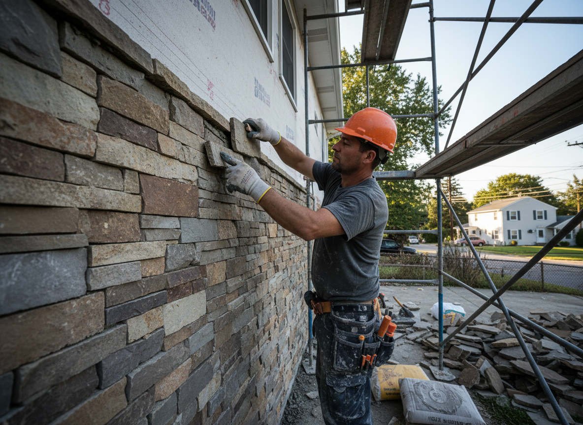stone veneer siding in Union